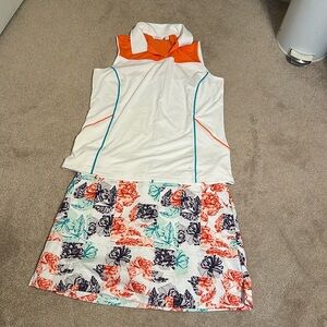 Lady Hagan Skort (size 12) and top (size large). NWOT
